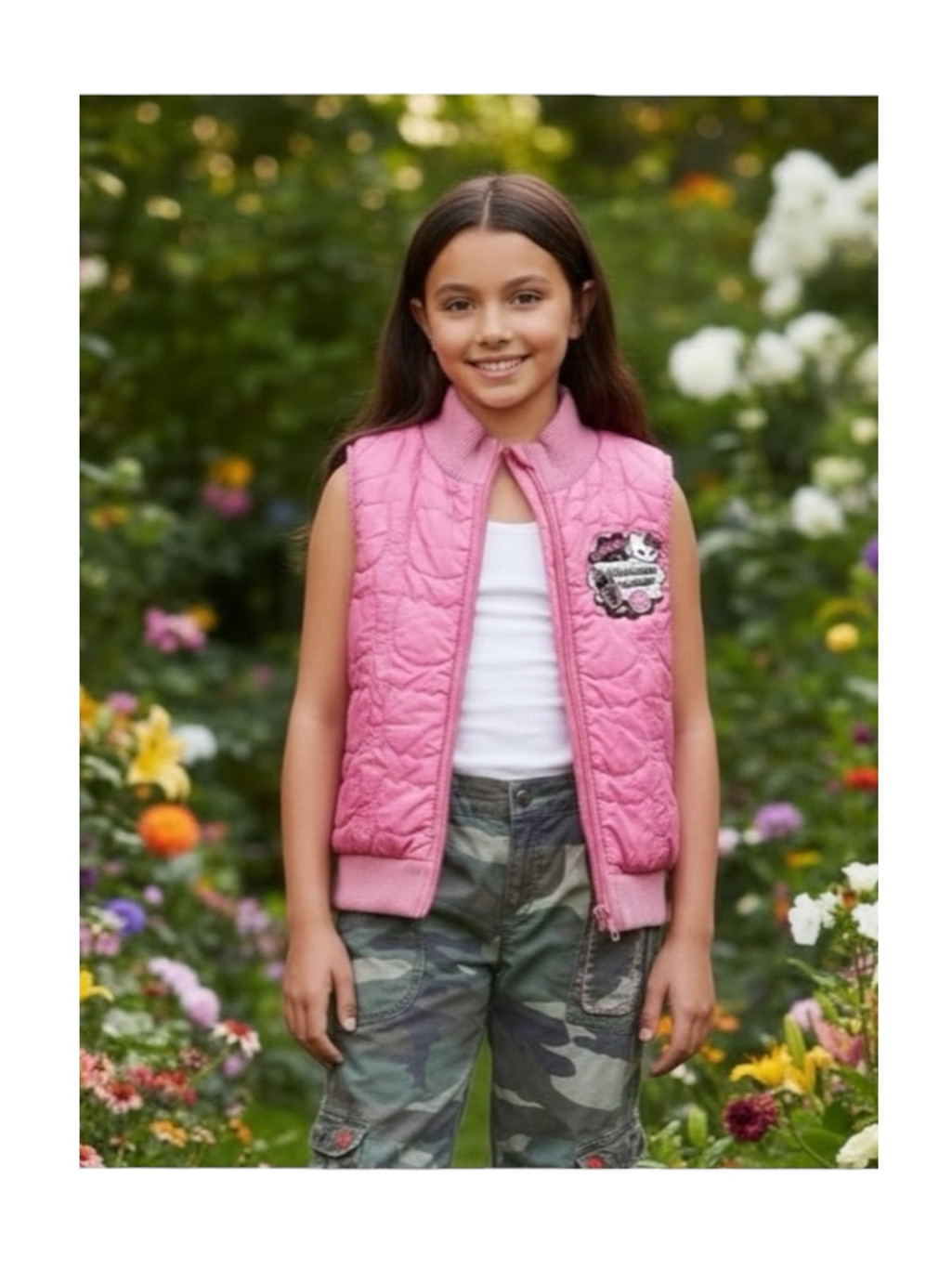 Vintage: Sanrio Hello Kitty Reversible Puffer Vest Barbie Pink 10 12 Xxs
